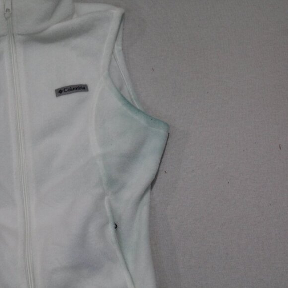Columbia Women White Sweater Vest Sleeveless Size Medium - Picture 5 of 9